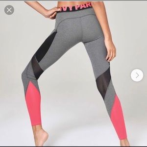 IVY PARK Grey/Black/Coral Pink Leggings